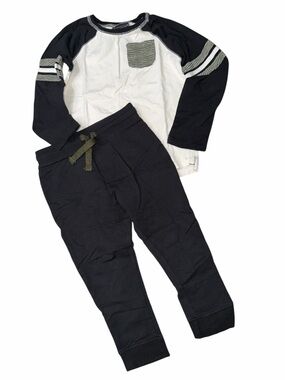 Jarvis Archer Graphic Jogger Set - Black, White and Olive
